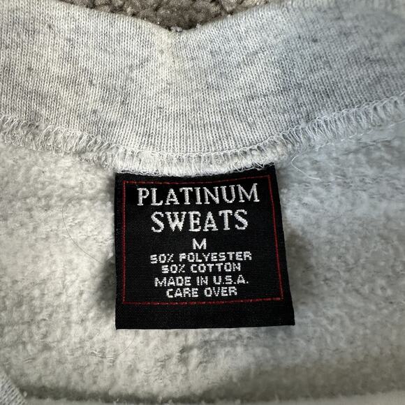 Vintage Freedom In Flight Sweatshirt Mens Medium Bald Eagle Air Waves USA 90s - Picture 9 of 15